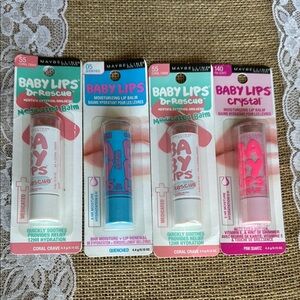Maybelline Baby Lips Moisturizing Lip Balm Bundle